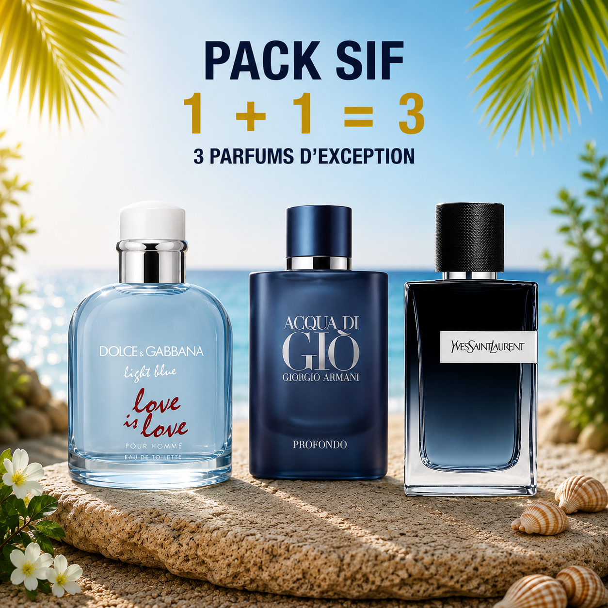 D&G light blue love is love 100ml + Acqua di giò profondo 100ml + Y edp 100ml Gratuite