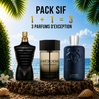 Le male le parfum 125ml + La nuit de l’homme 100ml + Pdm layton 125ml Gratuite
