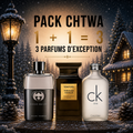 Gucci guilty 100ml + Tom ford tobacco vanille 100ml + ck one 100ml Gratuite