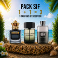 Scandal 100ml + La nuit de l’homme 100ml + Gucci Guilty 100ml Gratuite
