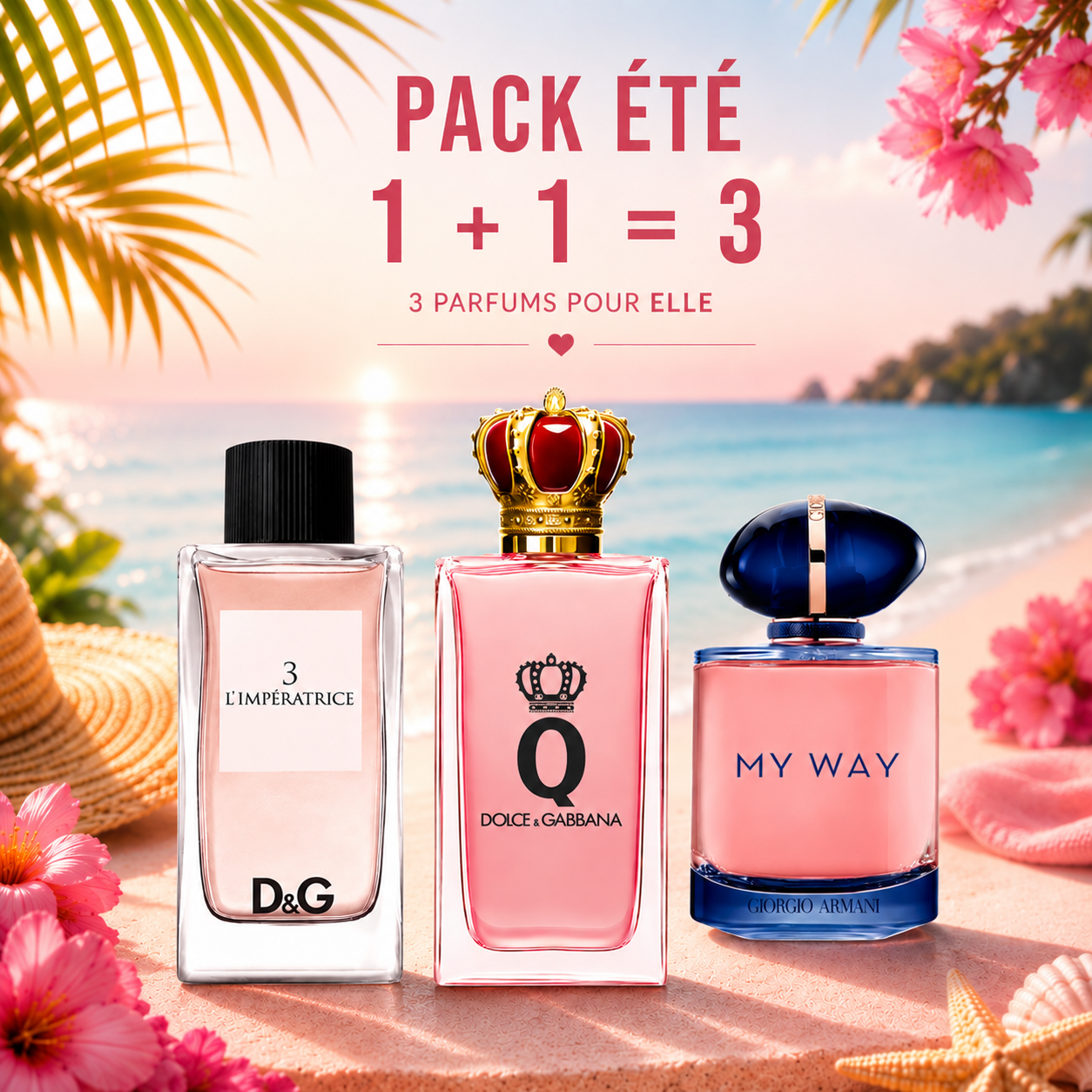 L’impératrice 100ml + Queen 100ml + My way 90ml Gratuite
