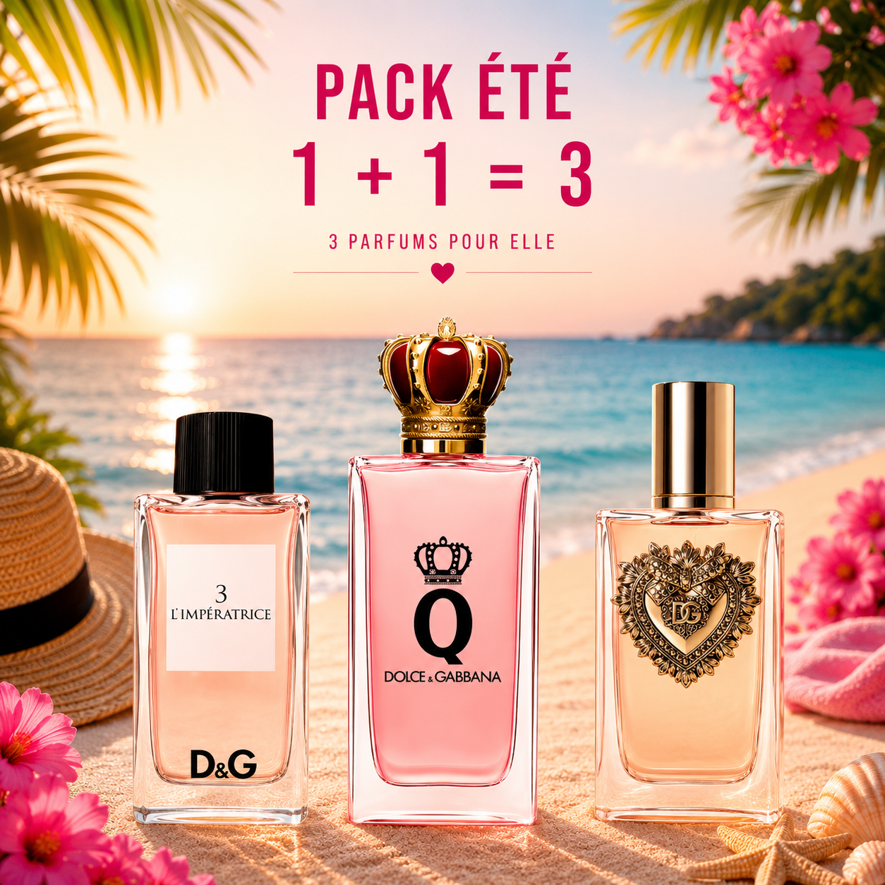 D&G L’imperatrice 100ml + Queen 100ml + Devotion 100ml Gratuite