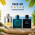 Azzaro wanted 100ml + Versace eros 100ml + Blue de chanel 100ml Gratuite