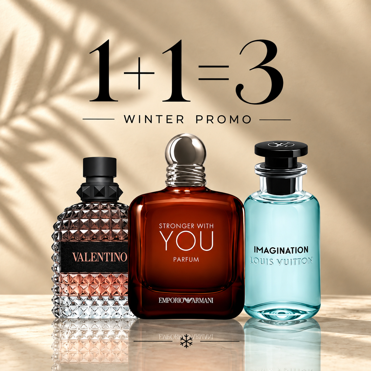 Valentino coral fantasy 100ml + Swy le parfum 100ml + LV imagination 100ml Gratuite