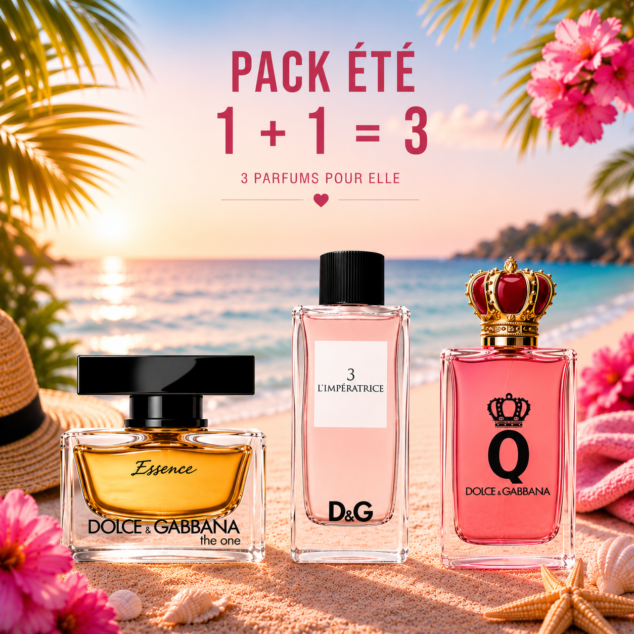 L’impératrice 100ml + The one essence 100ml + Queen 100ml Gratuite