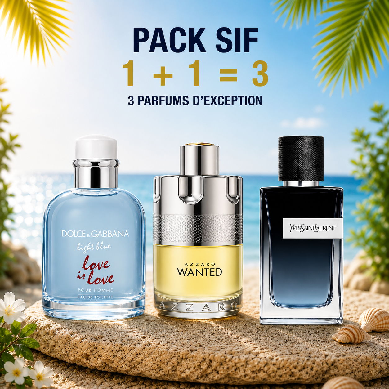 D&G Light blue love is love 100ml + Wanted 100ml + Y edp 100ml Gratuite