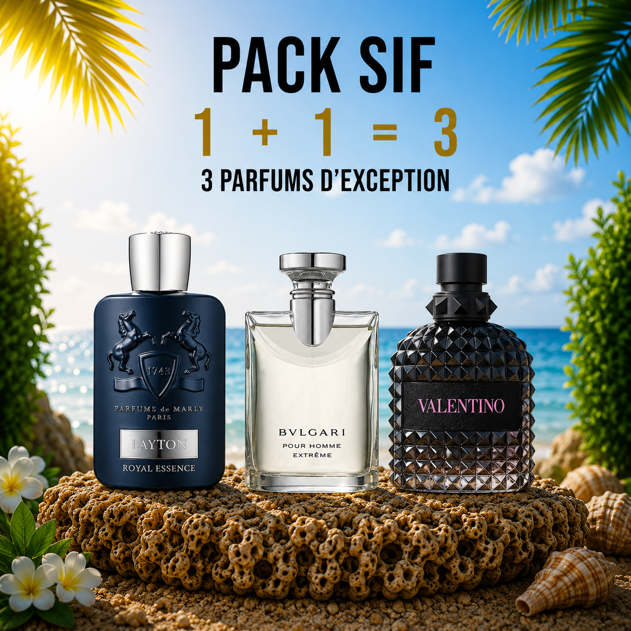 Pdm Layton 125ml + Bvlgari Extreme 100ml + Uomo born in roma 100ml Gratuite