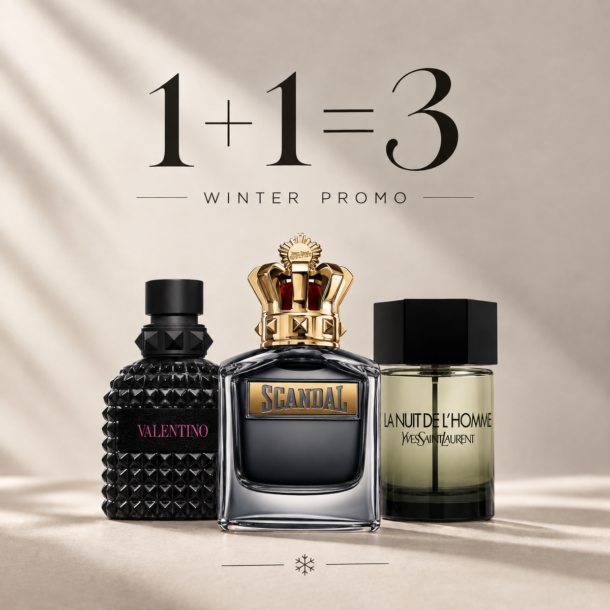 Valentino born in roma extradose 100ml + Scandal 100ml + la nuit de l’homme 100ml Gratuite