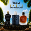 Le male le parfum 125ml + Pdm layton 125ml + Swy intensely 100ml Gratuite