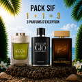 Bvlgari wood essence 100ml + Acqua di Giò profumo 100ml + D&G the one (ليل ملكي ) 100 ml Gratuite