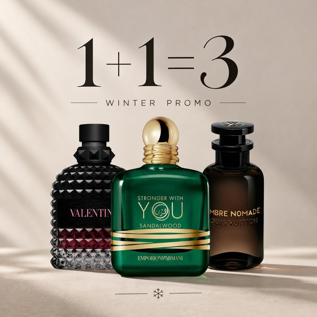 Valentino born in roma intense 100ml + Swy sandalwood 100ml + LV ombre nomade 100ml Gratuite
