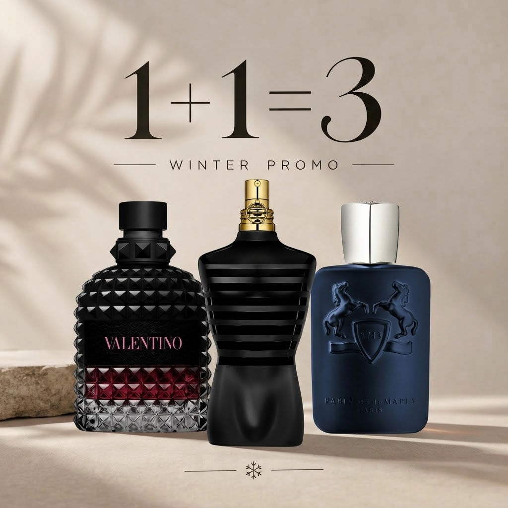 Valentino born in roma intense 100ml + Le male le parfum 125ml + Pdm layton 125ml Gratuite