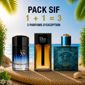 Pacco rabbane Pure xs 100ml + Dior homme intense 100ml + Versace eros edp 100ml Gratuite