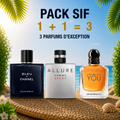 Blue de chanel edp 100ml + Chanel allure 100ml + Stronger with you 100ml Gratuite